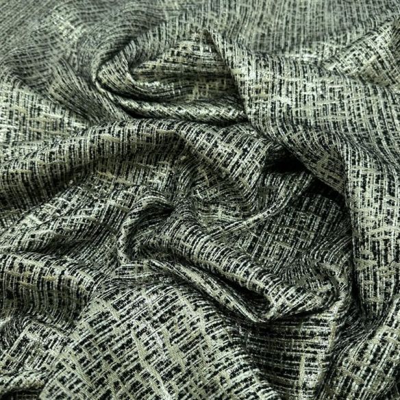 Tecido Jacquard Tweed Chanel Mescla Verde Acinzentado • Conexão