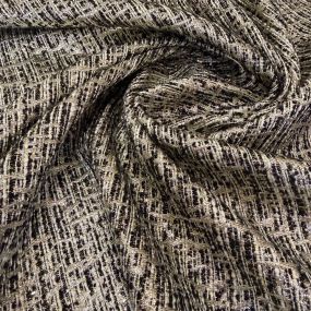 Tecido Jacquard Tweed Chanel Mescla Preto e Branco • Conexão Tecidos 2