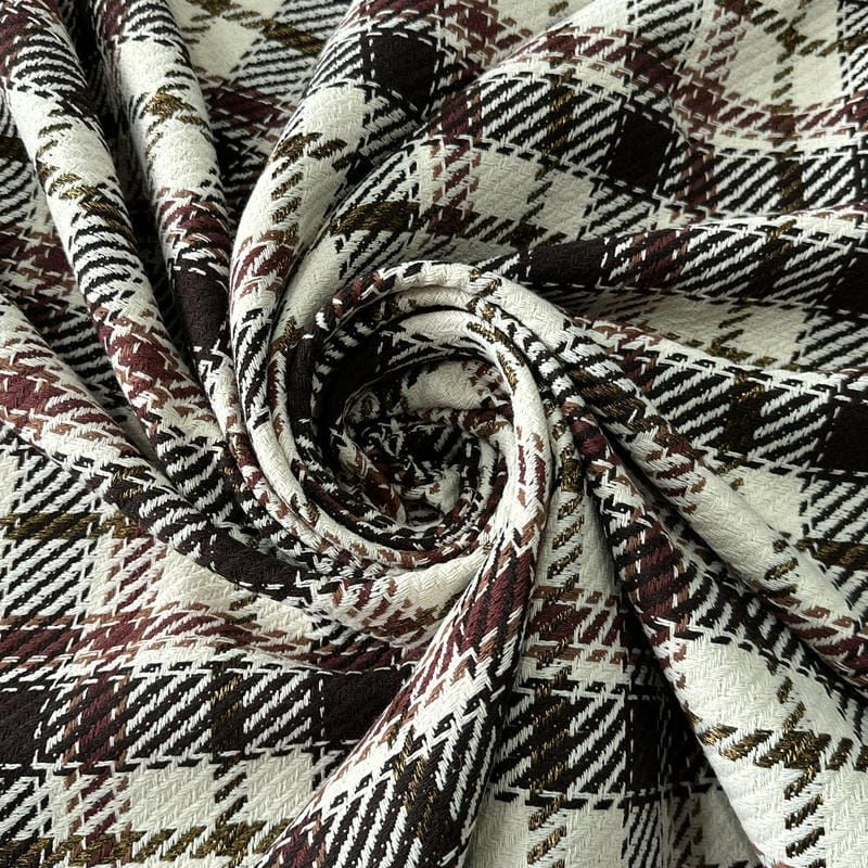 Tecido Tweed Xadrez Tartan London • Conexão Tecidos