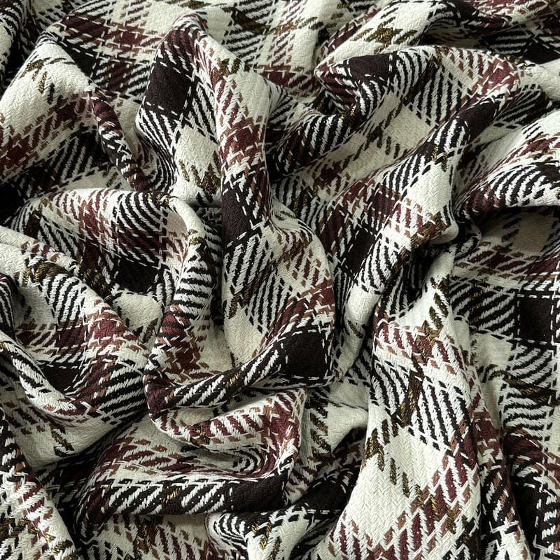 Tecido Tweed Xadrez Tartan London • Conexão Tecidos