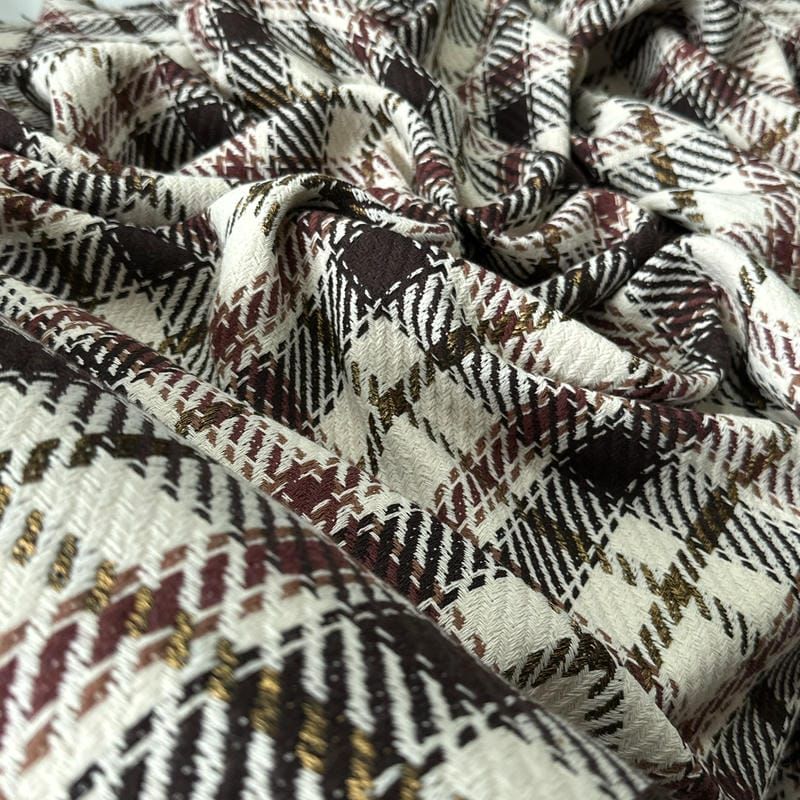 Tecido Tweed Xadrez Tartan London • Conexão Tecidos