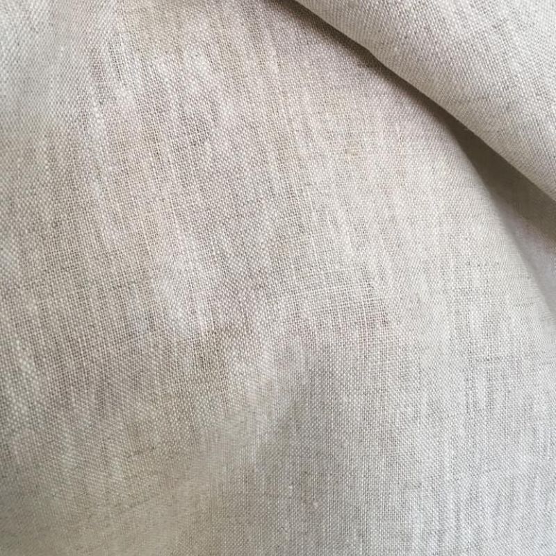 Tecido Linho Puro Liso Cor Natural • Conexão Tecidos