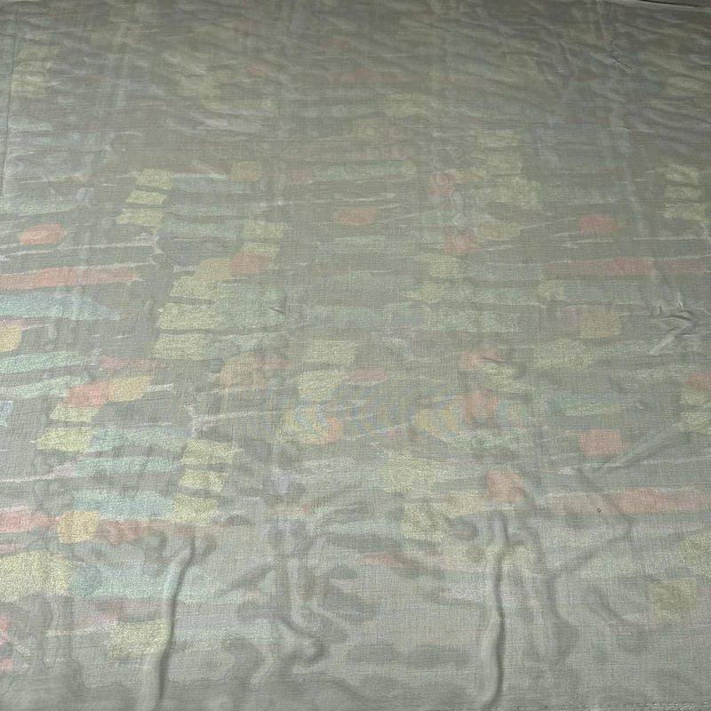 Tecido Musseline Estampada Foil Painted Stripes • Conexão Tecidos