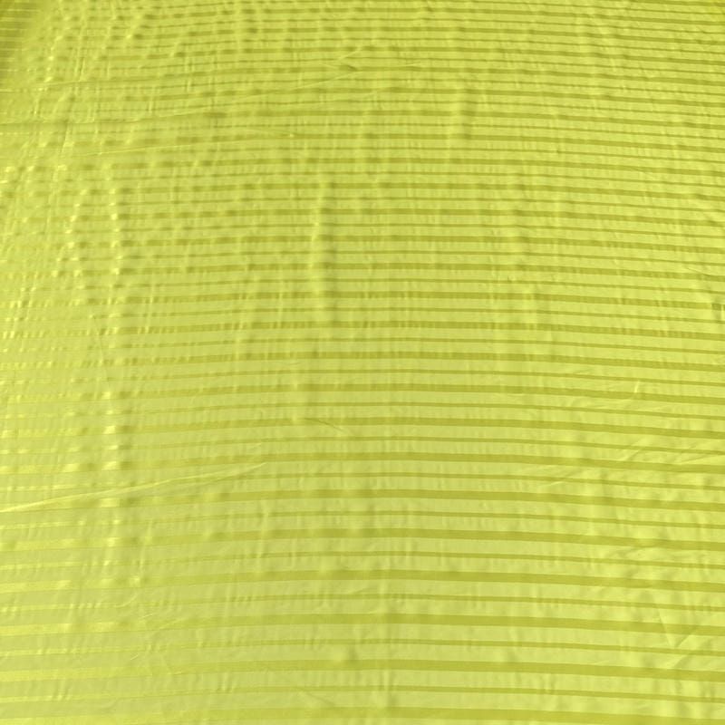 Tecido Musseline Devorê Listras Amarelo • Conexão Tecidos