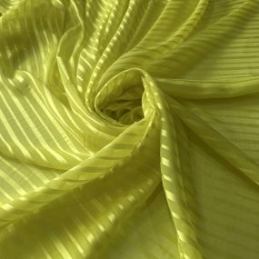Tecido Musseline Devorê Listras Amarelo • Conexão Tecidos 2