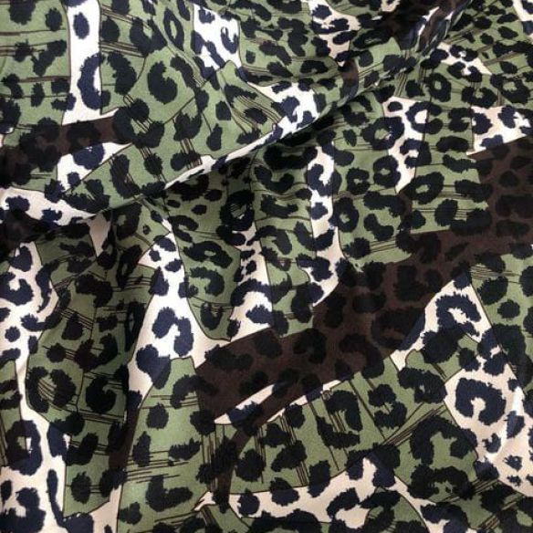 Tecido Crepe De Chine Estampado • Conexão Tecidos