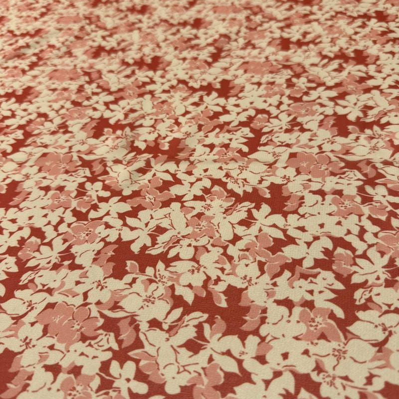 Tecido Musseline Estampada Floral Liberty Terracota • Conexão Tecidos