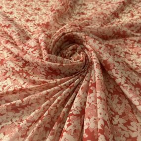 Tecido Musseline Estampada Floral Liberty Terracota • Conexão Tecidos 2