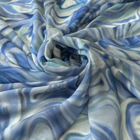 Tecido Musseline De Viscose Estampada Marmore Colors 2