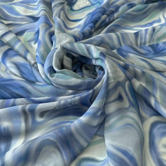 Tecido Musseline De Viscose Estampada Marmore Colors
