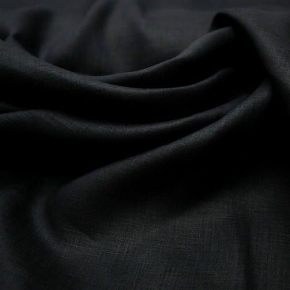 TECIDO LINHO PURO PRETO • Conexão Tecidos