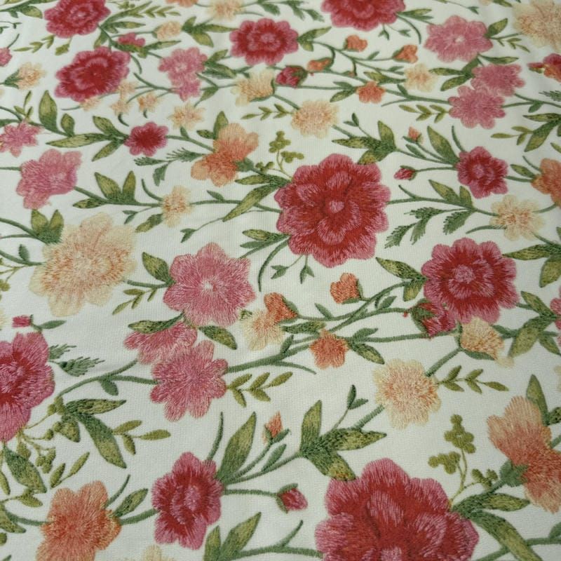 Tecido Musseline de Viscose Estampada Floral Liberty Rosé • Conexão