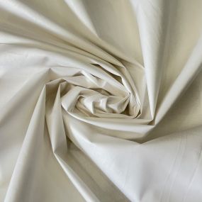 Tecido Cambraia de Algodão Acetinada Off White • Conexão Tecidos