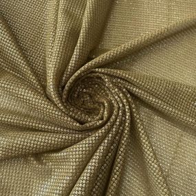 Tecido Micro Paetê Dourado • Conexão Tecidos