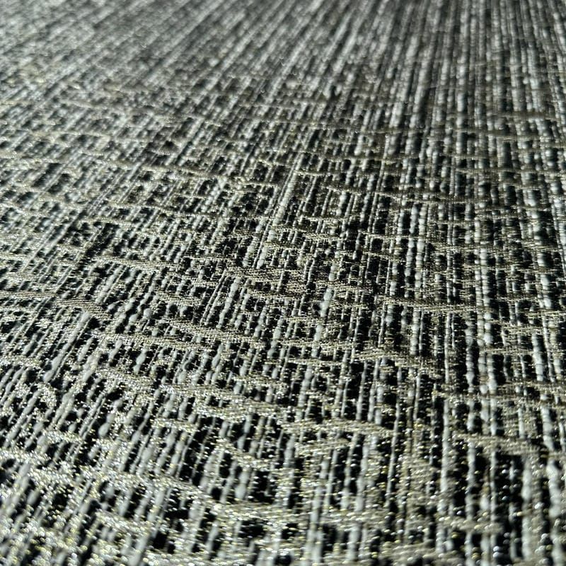 Tecido Jacquard Tweed Chanel Mescla Preto e Branco • Conexão Tecidos