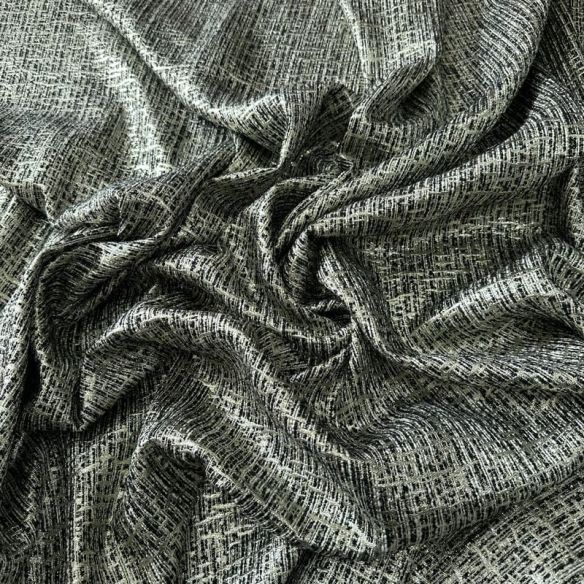 Tecido Jacquard Tweed Chanel Mescla Preto e Branco • Conexão Tecidos