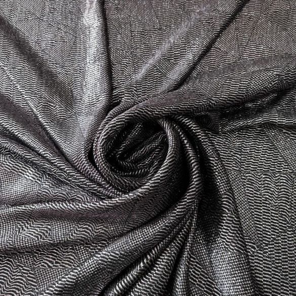 Tecido Musseline De Seda Lurex Prata • Conexão Tecidos