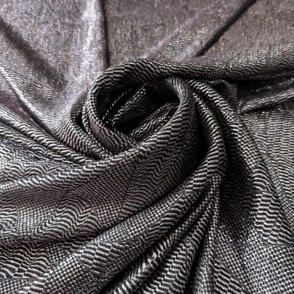 Tecido Musseline De Seda Lurex Prata • Conexão Tecidos
