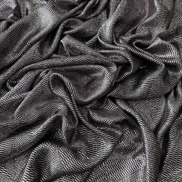 Tecido Musseline De Seda Lurex Prata • Conexão Tecidos
