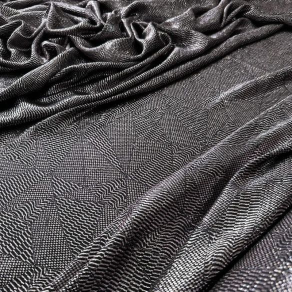Tecido Musseline De Seda Lurex Prata • Conexão Tecidos