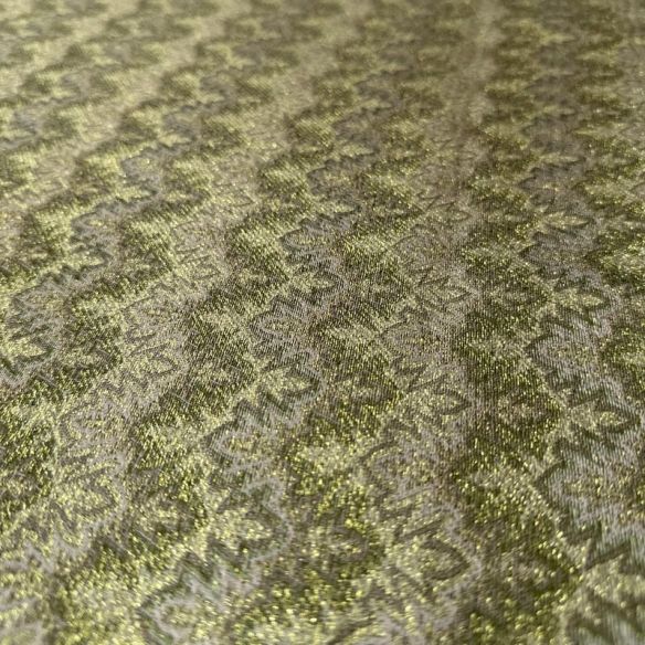 Tecido Jacquard Brocado Chevron Dourado • Conexão Tecidos