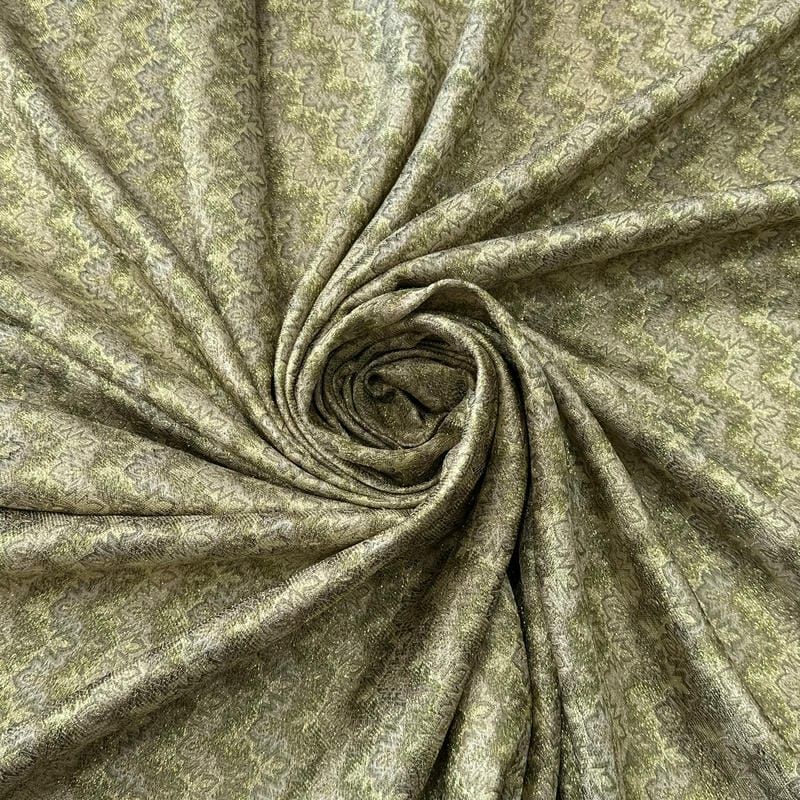 Tecido Jacquard Brocado Chevron Dourado • Conexão Tecidos