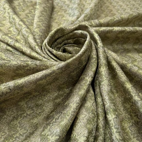 Tecido Jacquard Brocado Chevron Dourado • Conexão Tecidos