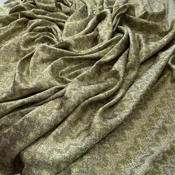 Tecido Jacquard Brocado Chevron Dourado • Conexão Tecidos