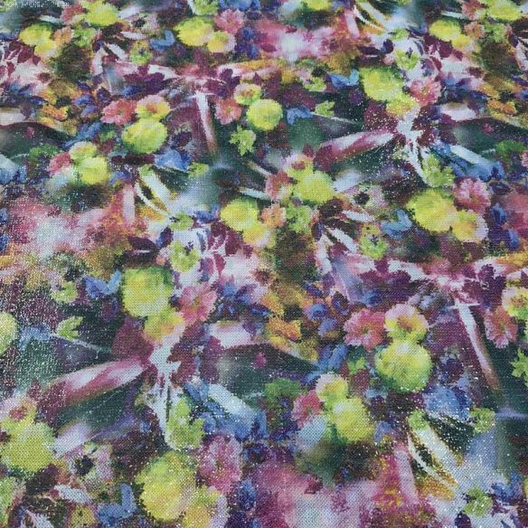 Tecido Paetê Estampado Floral Colorido • Conexão Tecidos