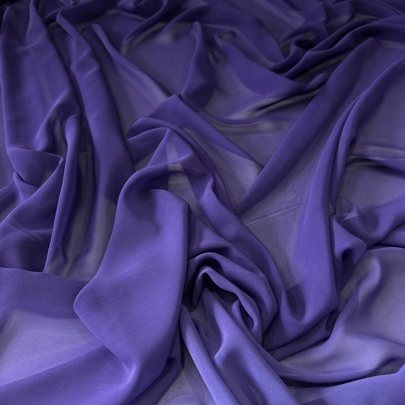 Tecido Musseline Estampada Degradê Roxo • Conexão Tecidos
