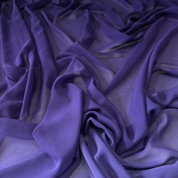Tecido Musseline Estampada Degradê Roxo • Conexão Tecidos