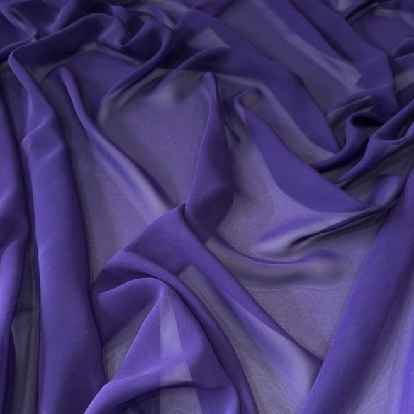 Tecido Musseline Estampada Degradê Roxo • Conexão Tecidos