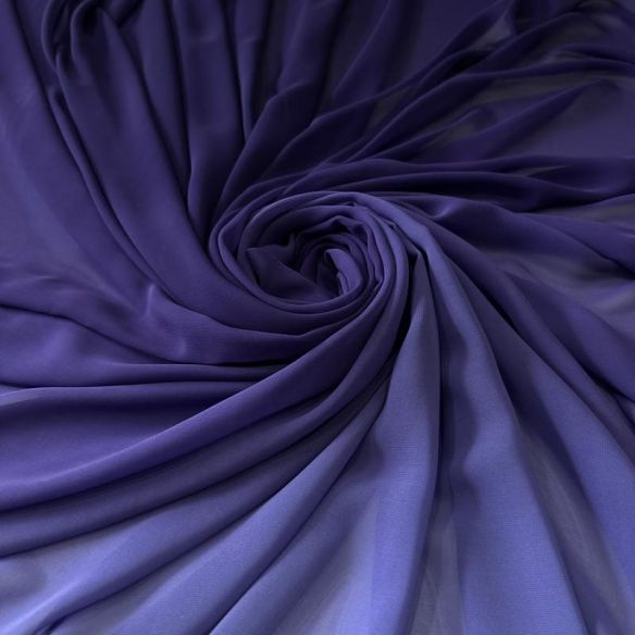Tecido Musseline Estampada Degradê Roxo • Conexão Tecidos
