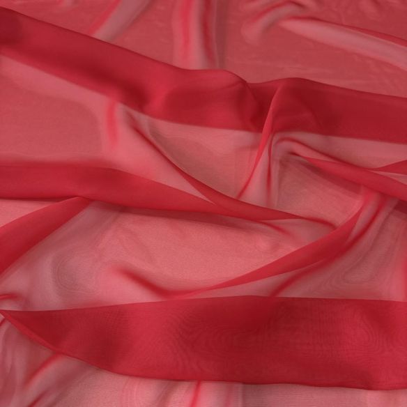 Tecido Musseline Estampada Degradê Vermelho • Conexão Tecidos