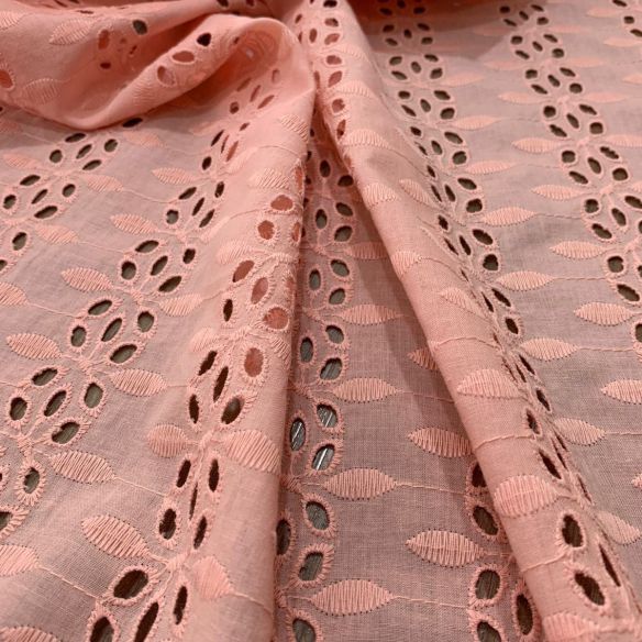 Tecido Lese De Algodão Salmão • Conexão Tecidos