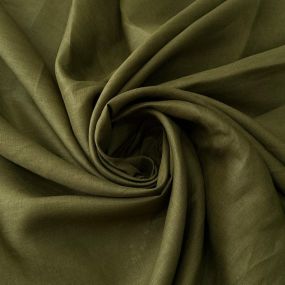 Tecido Linho Puro Liso Verde Seiva • Conexão Tecidos