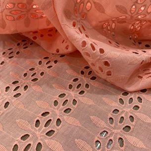 Tecido Lese De Algodão Salmão • Conexão Tecidos 2