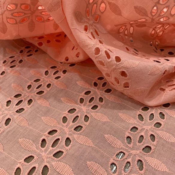 LESE DE ALGODÃO SALMÃO • Conexão Tecidos