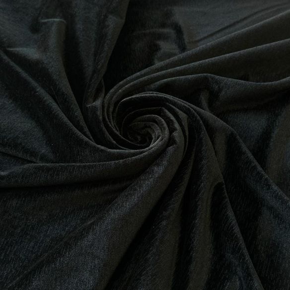 Tecido Veludo Cristal Black Pin