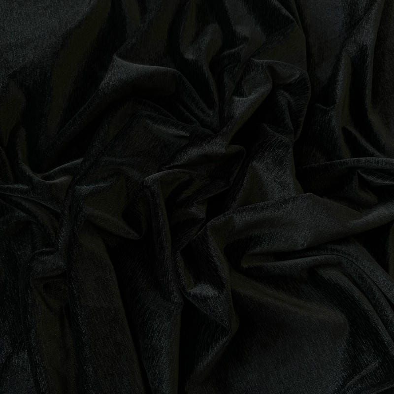 Tecido Veludo Cristal Black Pin