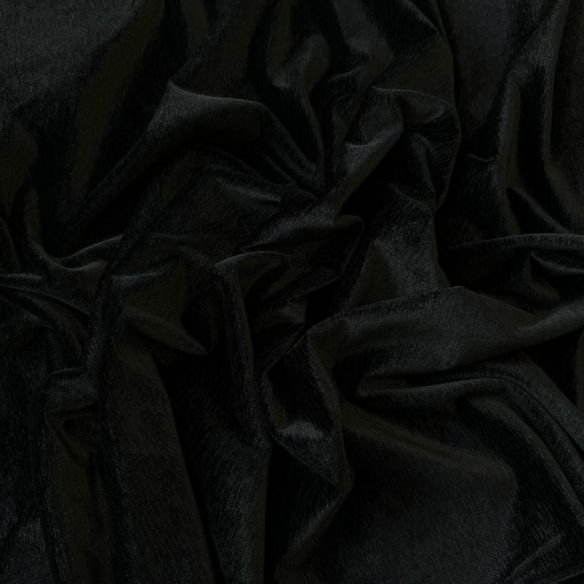 Tecido Veludo Cristal Black Pin