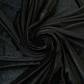 Tecido Veludo Cristal Preto • Conexão Tecidos