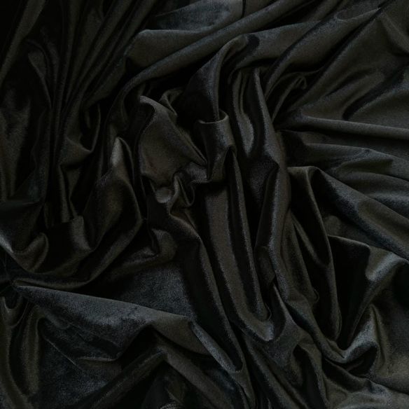 Tecido Veludo Cristal Preto • Conexão Tecidos