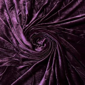 Tecido Veludo De Seda Roxo Berinjela • Conexão Tecidos