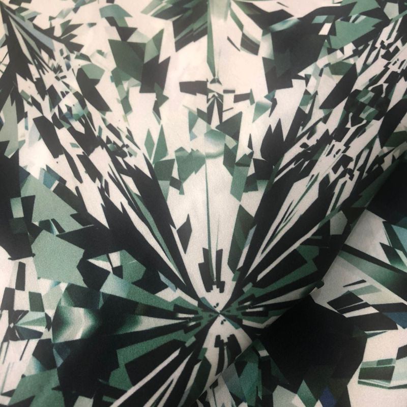 Tecido Cetim de Seda Estampado Paisley • Conexão Tecidos