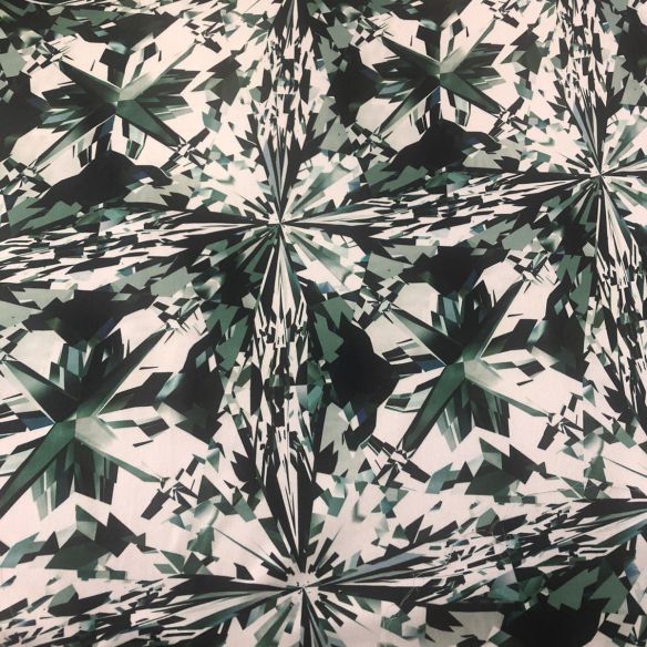 Tecido Cetim de Seda Estampado Paisley • Conexão Tecidos