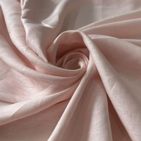 Tecido Cambraia Linho Puro Liso Rosa Bebê • Conexão Tecidos 2