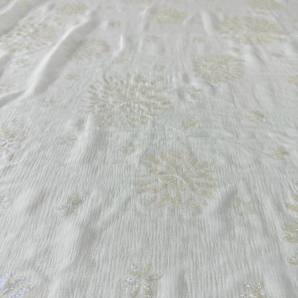 Tecido Chiffon De Seda Pura Estampada Glitter • Conexão Tecidos