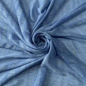 Tecido Chiffon De Seda Lurex Azul Iceberg • Conexão Tecidos