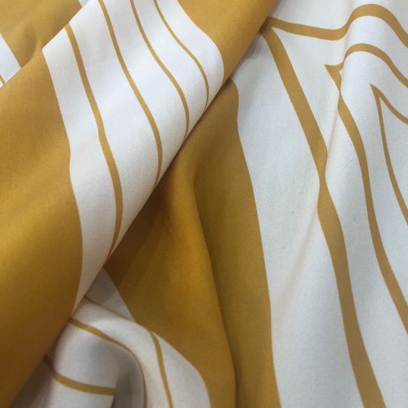 Tecido Cetim de Seda Estampado Avante • Conexão Tecidos